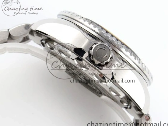 1229 EasyCare SEAMASTER PLANET OCEAN 6000M ULTRA DEEP 45.5MM SS TF 1:1 BEST EDITION BLUE DIAL BLACK BEZEL ON SS BRACELET A 7760